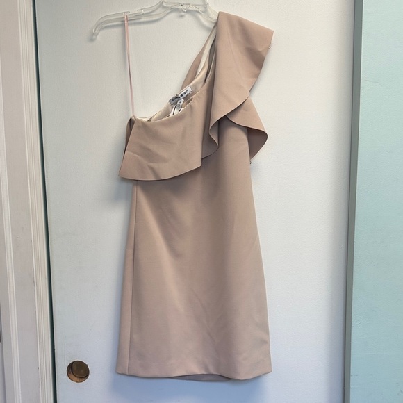 Elizabeth and James Blush One-Shoulder Dress - Picture 2 of 4